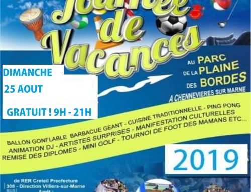 Journée de vacances août 2019
